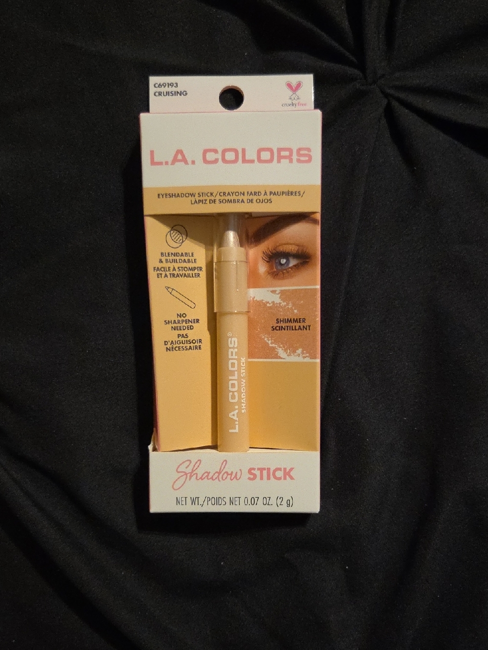 L.A. Colors Shadow Stick - Cruising Shimmer Cream